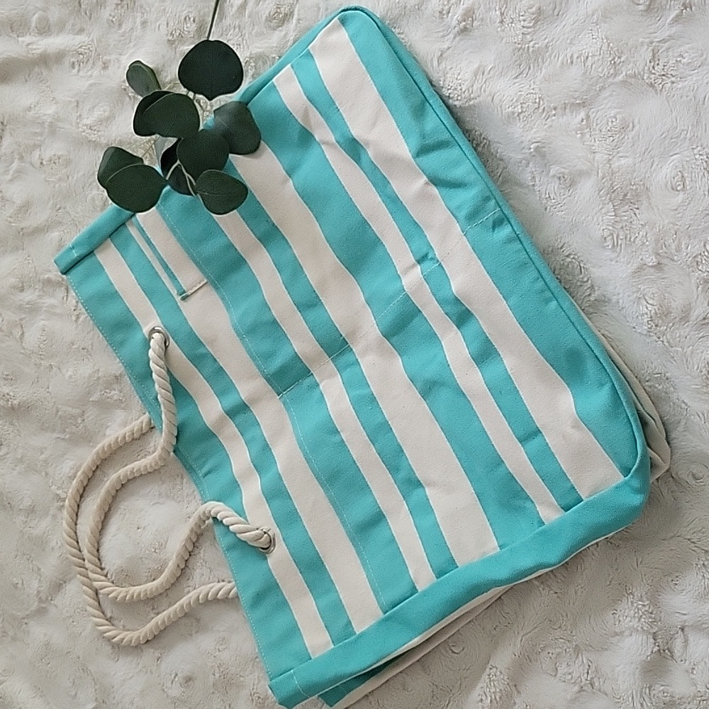 Striped Beach Tote